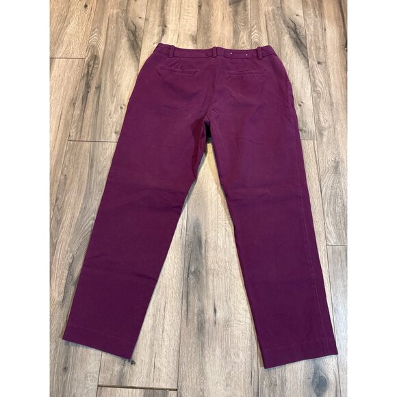 Nicole Miller Womens HillTop and Plumberry Cotton/Polyester Pants Size 10 Style - Picture 10 of 12